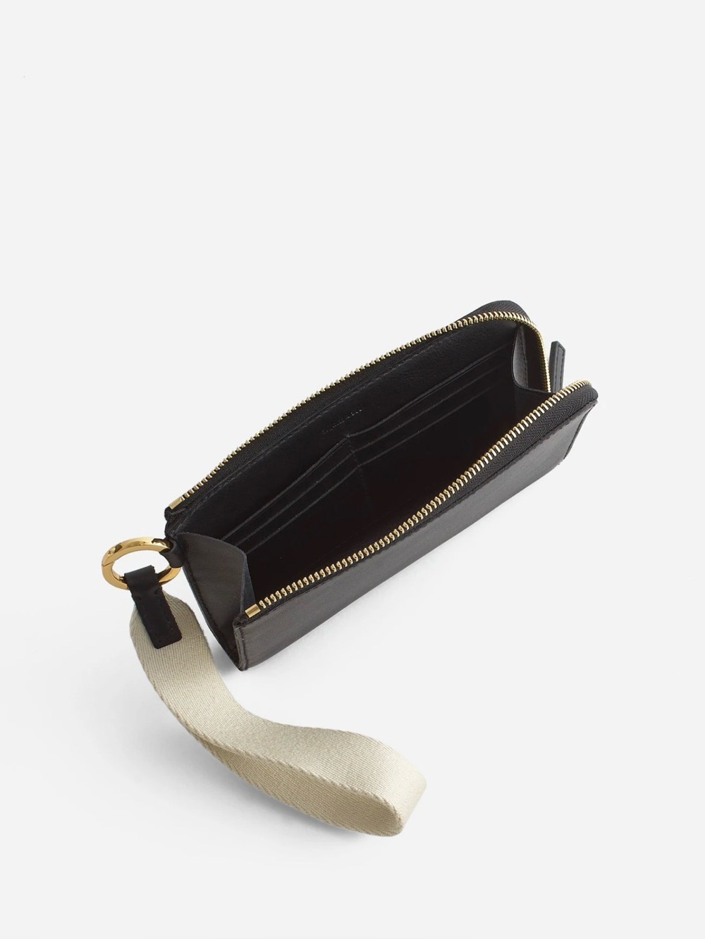 Madewell Essential Zip Clutch Black NWT - Picture 2 of 9